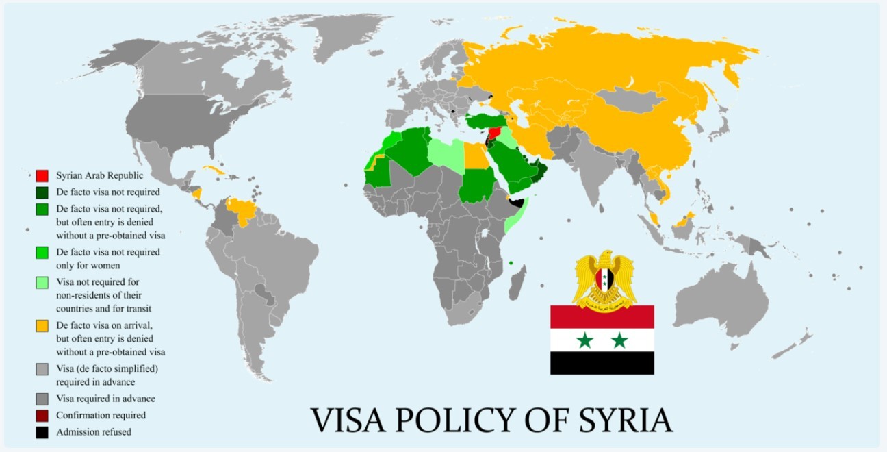 Bản đồ visa Syria