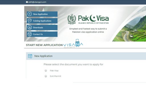 Giao diện điền thông tin chuyến đi khi nộp đơn xin e-visa Pakistan