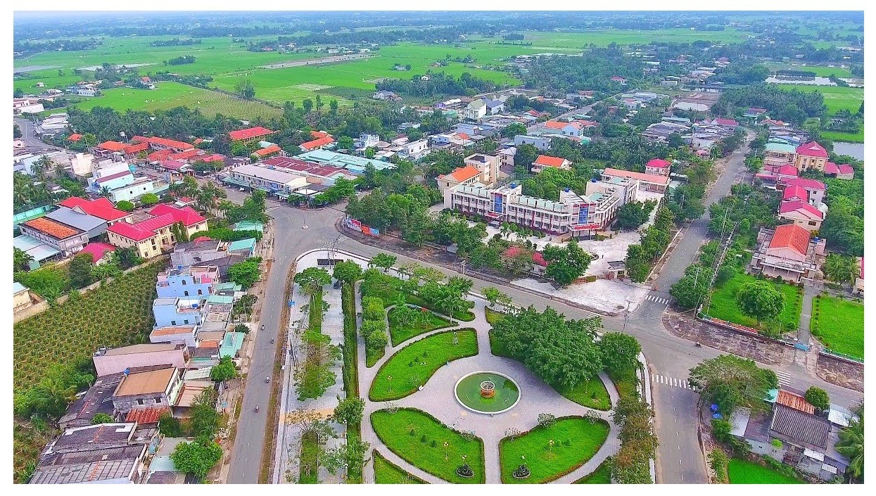 Khung cảnh yên bình của tỉnh Long An, vùng Đồng bằng sông Cửu Long