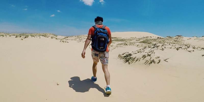 Cảnh quan cồn cát vàng rực rỡ tại Cồn Cát Quang Phú