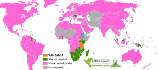 Phạm vi áp dụng của E-visa và Visa On Arrival Tanzania
