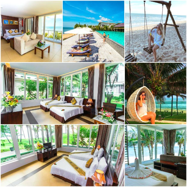 Villa Del Sol Beach Resort & Spa sở hữu phòng ngủ có không gian thoáng mát, trong lành.