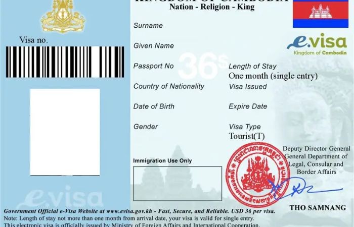 Xác định loại visa mà bạn mong muốn đến Campuchia là gì