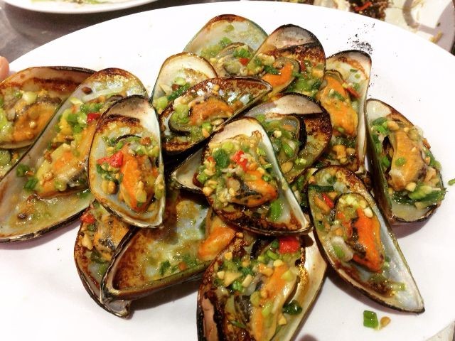 Vẹm nướng mỡ hành