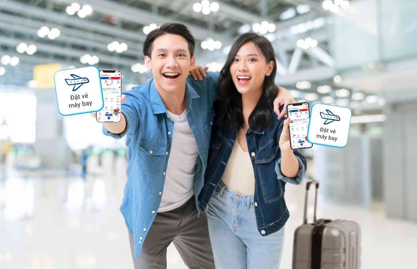 Sử dụng ứng dụng để đặt vé máy bay đi Nhật Bản