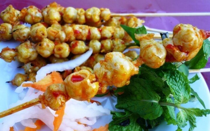 Món Răng Mực Nướng thơm ngon, hấp dẫn của ẩm thực Bình Thuận