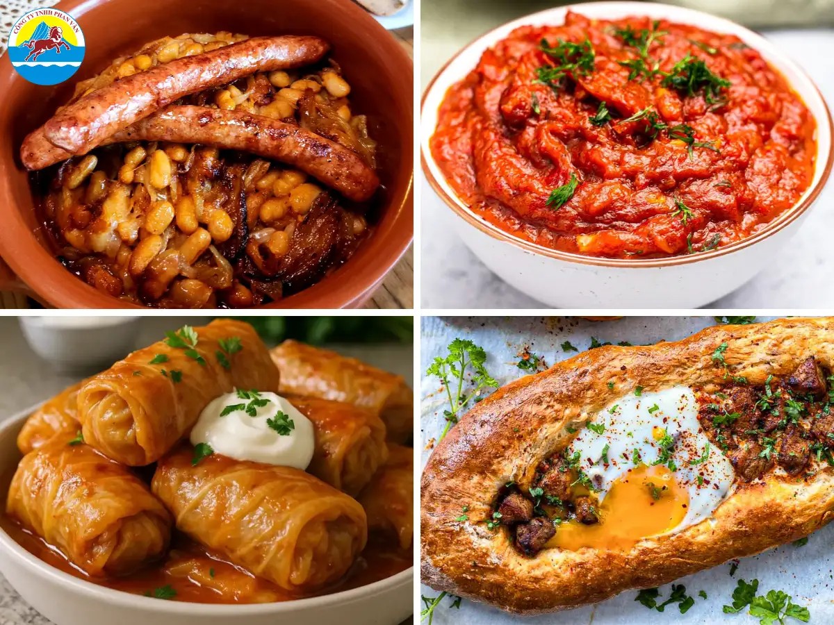 Nền ẩm thực ở đây pha trộn từ nhiều nơi