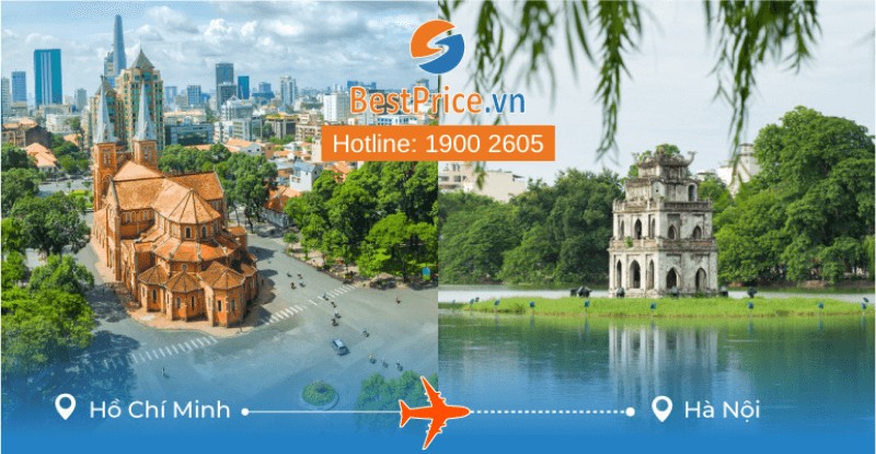 Đặt vé máy bay Hồ Chí Minh đi Hà Nội