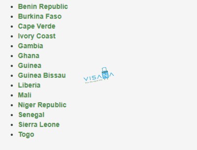 Danh sách các quốc gia được miễn thị thực Nigeria (miễn visa)