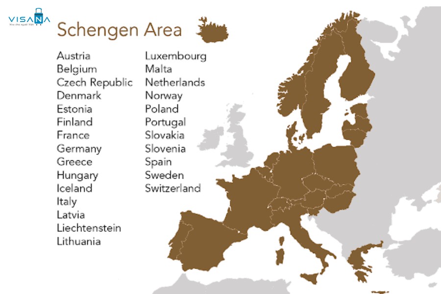 Các quốc gia thuộc khu vực Schengen