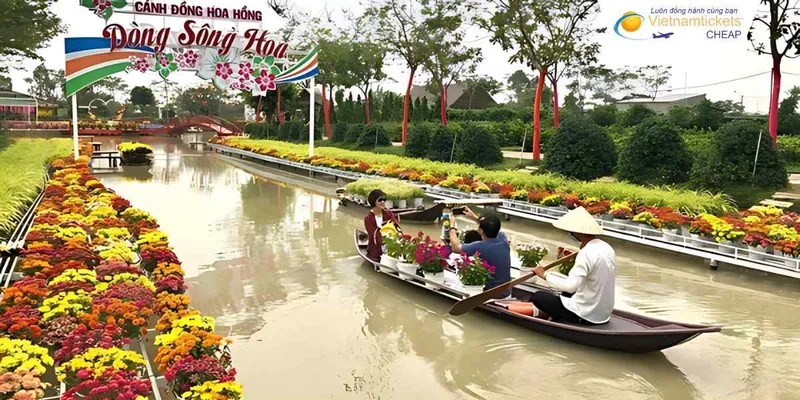 Khung cảnh mùa nước nổi tuyệt đẹp tại Đồng Tháp