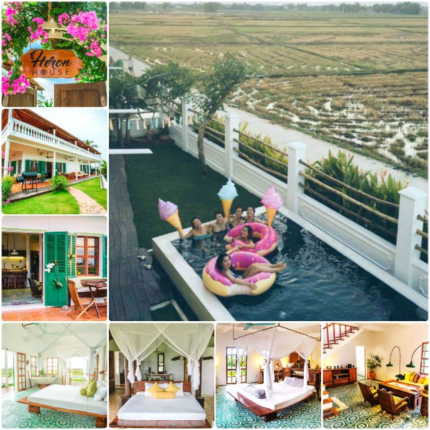 Heron House - Homestay có không gian ấn tượng ở Hội An.