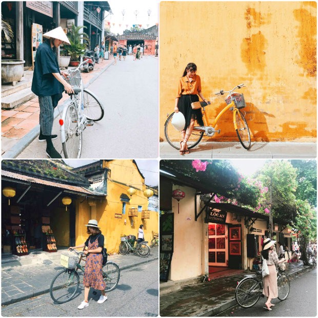 Đi xe đạp tham quan phố cổ - Một trong những trải nghiệm khó quên khi đi Hội An.