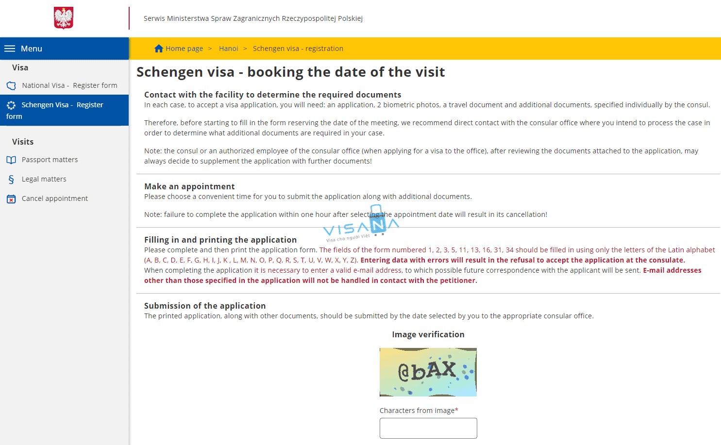 ho so xin visa ba lan visana1 1