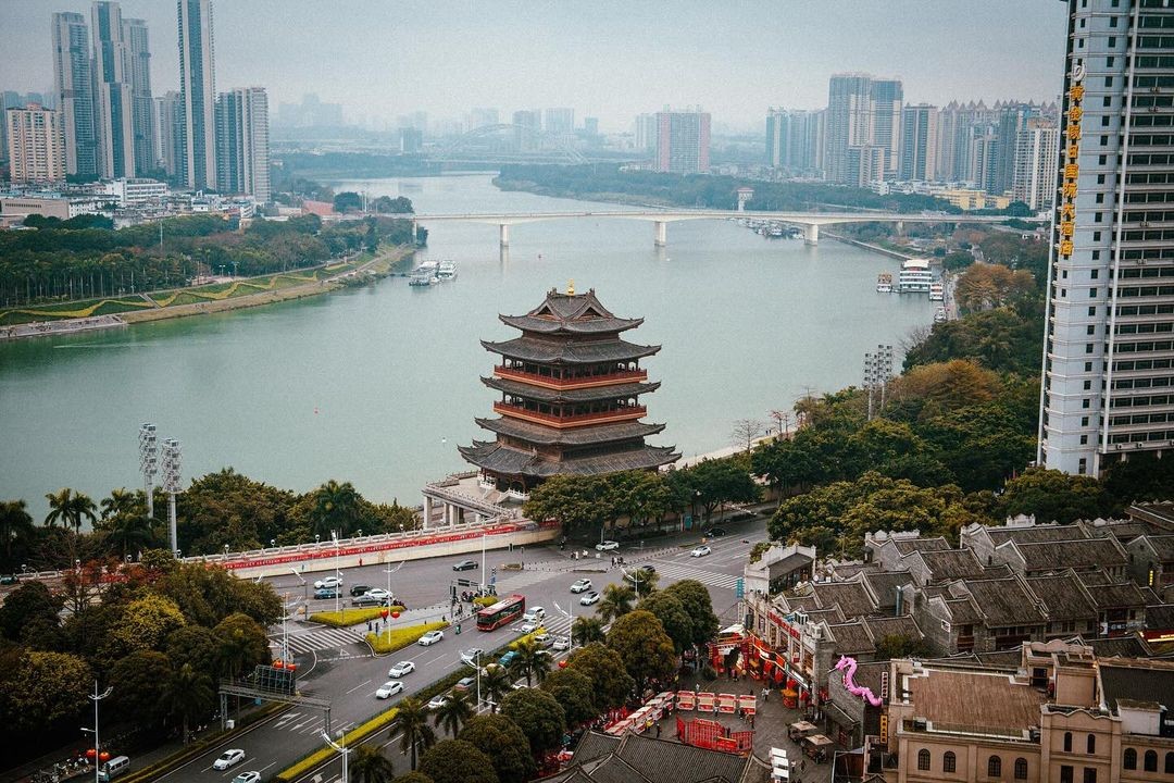 Nam Ninh nhìn từ trên cao