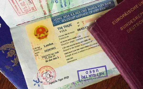 Visa thị thực của Indonesia.