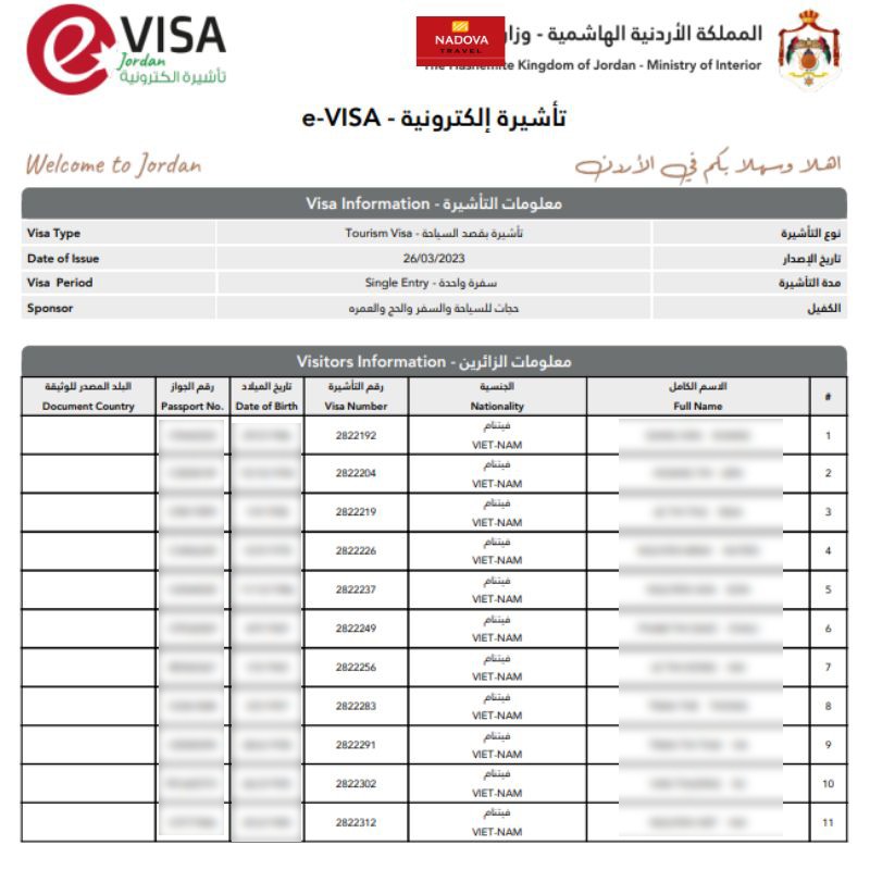 Đại lý du lịch xin visa du lịch Jordan - Khám phá Jordan