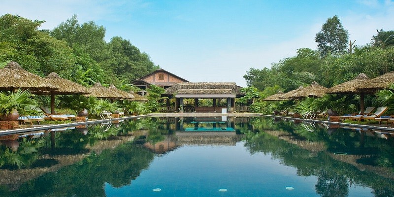 Không gian xanh mát tại Pilgrimage Village Boutique Resort & Spa