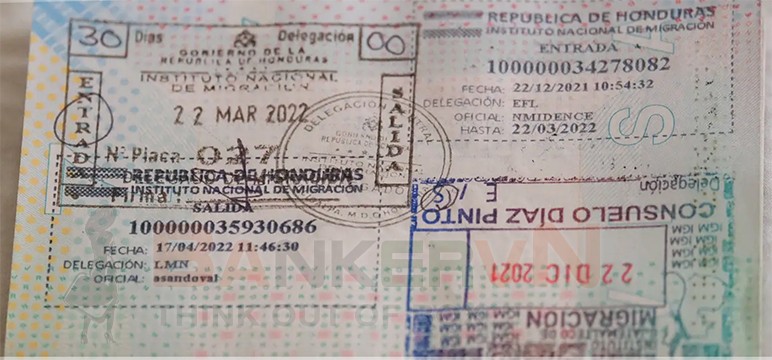 Quy trình xin visa Honduras