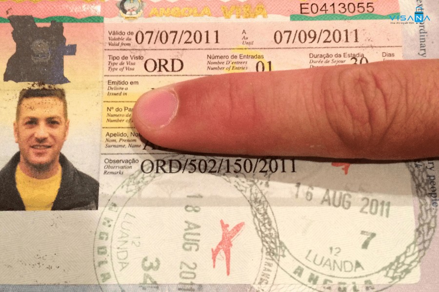 Hồ sơ xin visa Angola visana