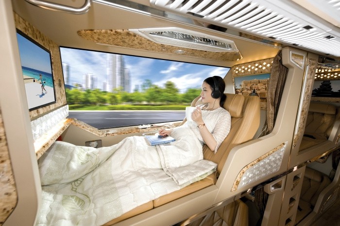 Mô hình xe giường nằm phòng vip từ Nha Trang đi Đà Lạt
