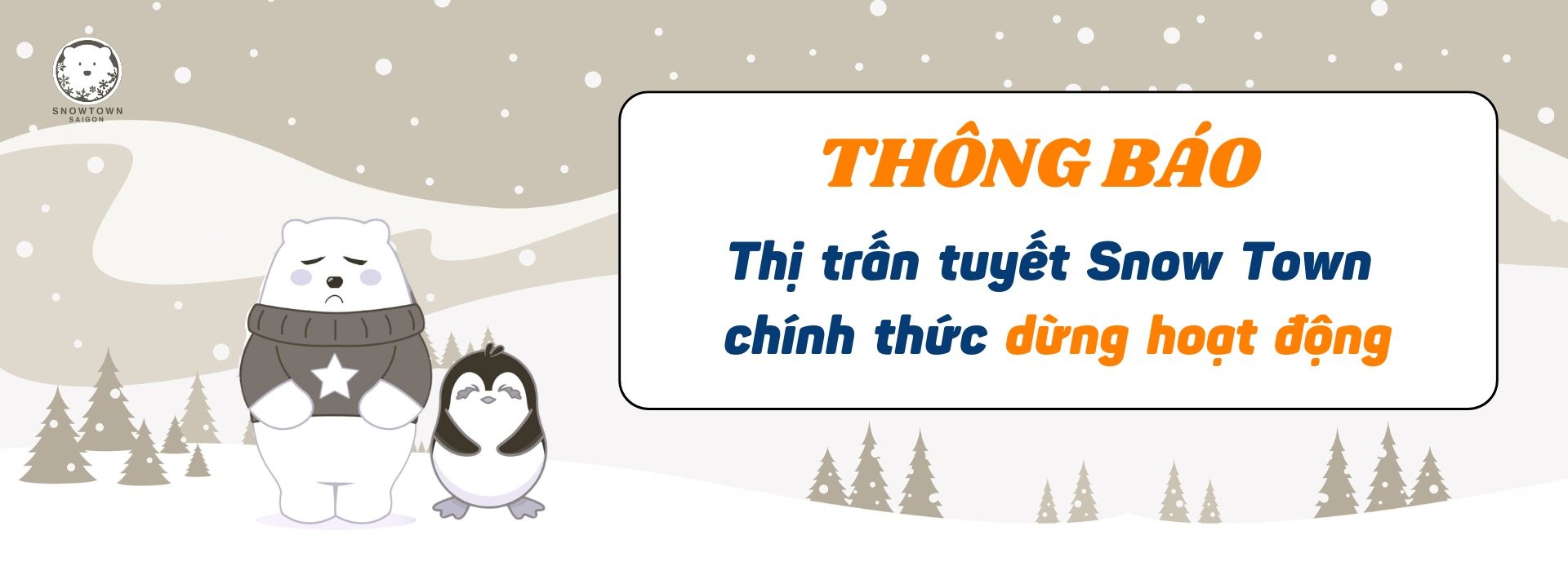 Cảnh quan Snow Town Sài Gòn với lớp tuyết nhân tạo