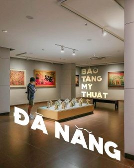 Cận cảnh một tác phẩm điêu khắc tại Bảo tàng Mỹ thuật Đà Nẵng