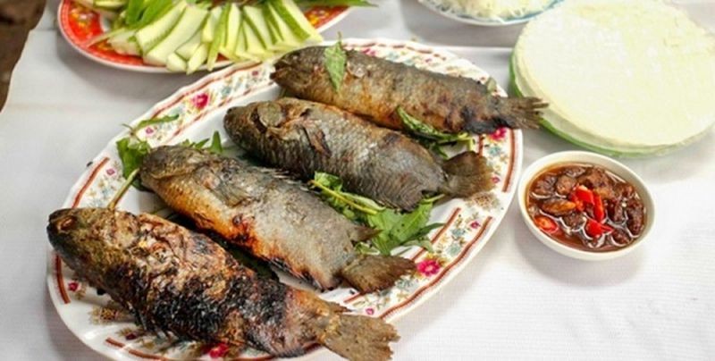 Cá rô Đầm Sét nướng
