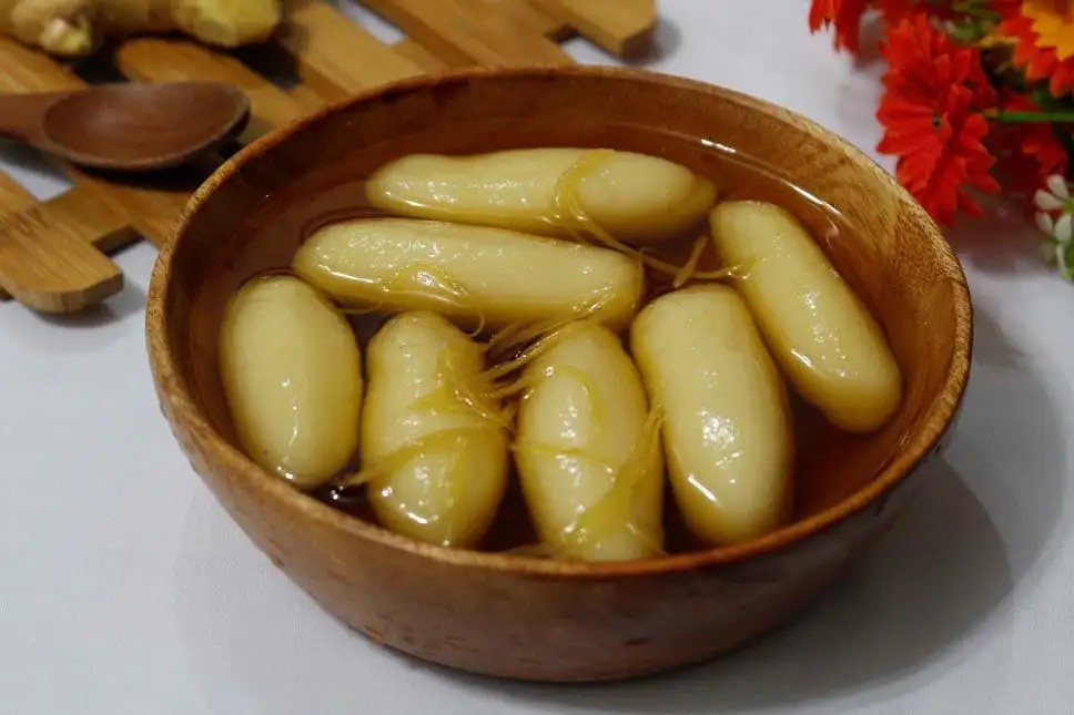 Bánh ngào với vị gừng cay ngọt đặc trưng