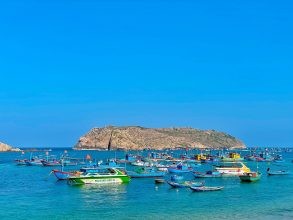 Không gian yên bình và khoáng đạt tại biển Quy Hoà
