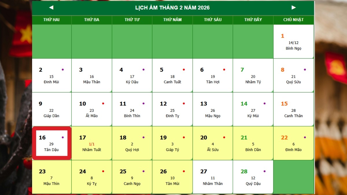 29 tet la ngay may 1 1