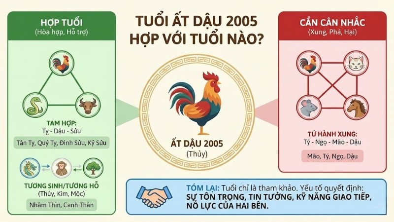 Ất Dậu 2005 hợp với tuổi nào?