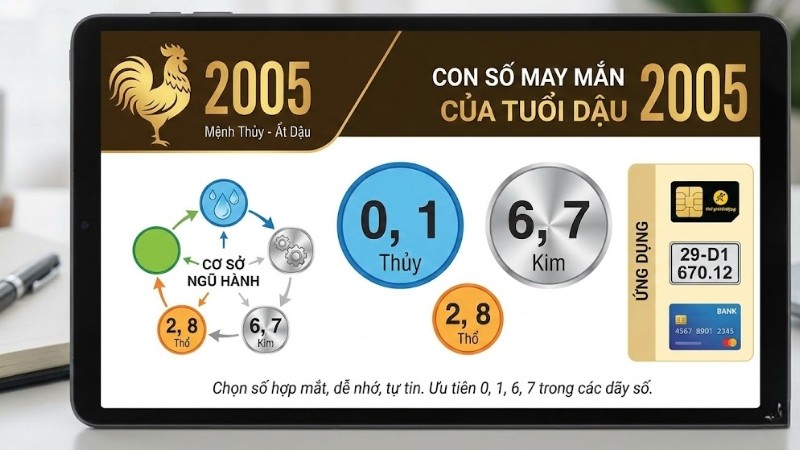 Con số trong phong thủy thường gắn với ngũ hành