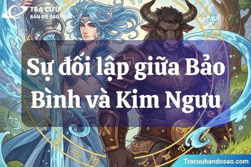 Bảo Bình yêu tự do và đổi mới, trong khi Kim Ngưu trân trọng sự ổn định và truyền thống - hai thế giới đối lập giữa gió và đất.