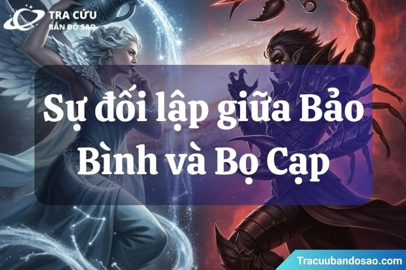 Bảo Bình lý trí và hướng tương lai, còn Bọ Cạp sâu sắc và đầy cảm xúc - hai cực đối lập giữa trí tuệ lạnh và đam mê nóng.