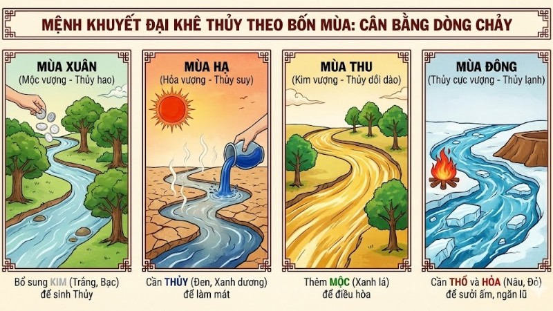 Mệnh khuyết tuổi Giáp Dần 1974 theo mùa sinh
