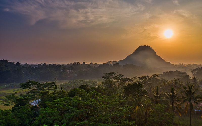 mặt trời lặn
