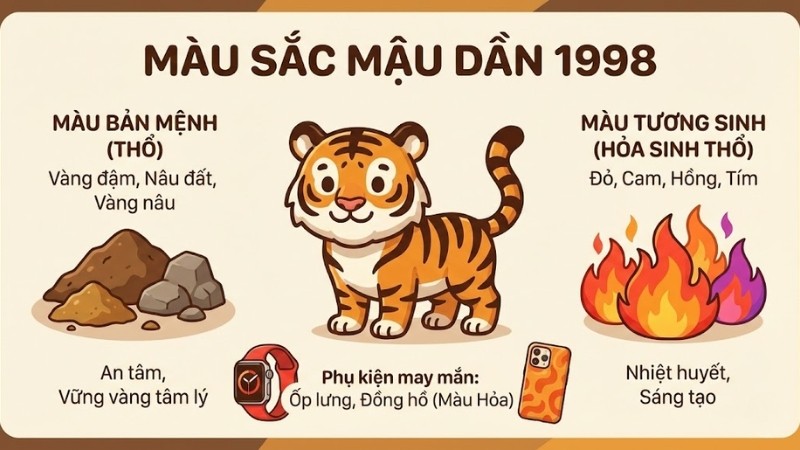 Màu bản mệnh, tương sinh, tương khắc
