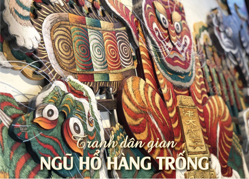 Tranh dân gian Ngũ hổ Hàng Trống gắn liền với nét văn hóa thờ cúng của người Việt